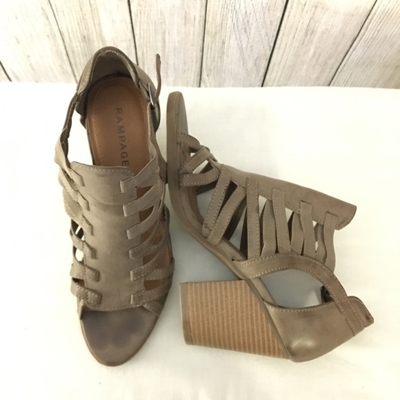 Brown Strappy Booties - Picture 3 of 6